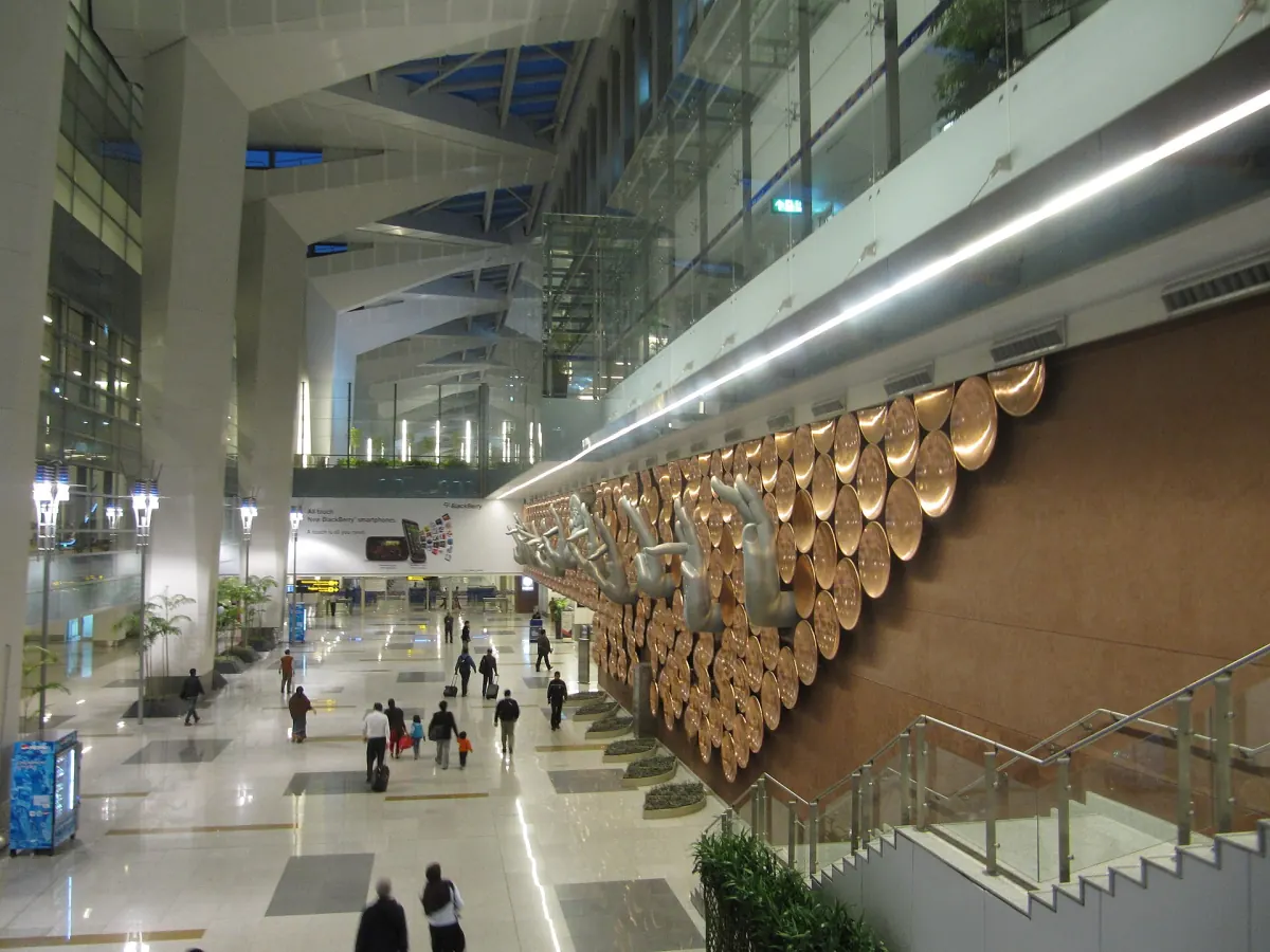 Departures hall at Terminal 3, Indira Gandhi International Airport, Delhi