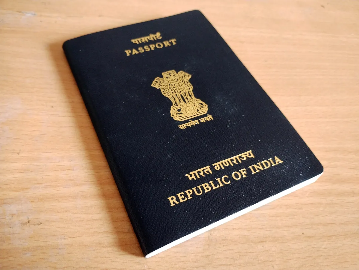 Cover of an Indian passport